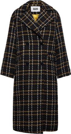 Silvian Heach Geruite jas met revers - Dames - Mantel - Veelkleurig - XS - Polyester - Jassen