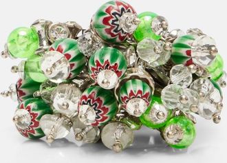 Dries Van Noten Anello con cristalli