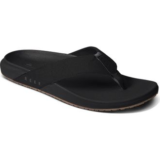 Reef The Raglan Flip Flop in Black/gum at Nordstrom Rack, Size 10