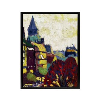 Artery8 St Germain des pres Paris Henry Lyman Sayen Framed Canvas Wall Art | Size: W24 x H32