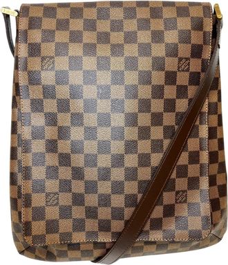 Louis Vuitton Brown Damier Canvas Shoulder Bag (Pre-Owned)