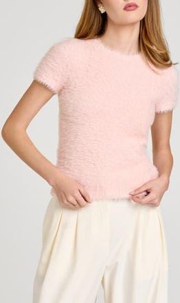 Wayf Hannah Short Sleeve Sweater in Tea Rose at Nordstrom Rack, Size X-Small