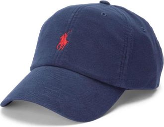 Polo Ralph Lauren Accessoires, Heren, Blauw, ONE Size, Katoen, Blauwe Sport Cap met geborduurd logo