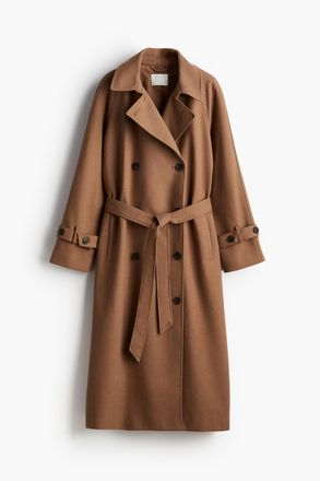 H&M Trenchcoat aus Twill - Beige