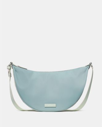 Kate Spade New York Womens Carter Ksnyl Sling Crossbody Bag - Blue Nylon - One Size