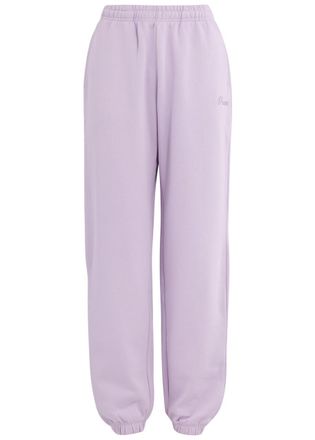 Rotate Sunday Rotate Sunday Logo-embroidered Cotton Sweatpants - Purple - L (UK14 / L)