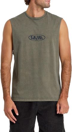 Quiksilver Blends Sleeveless Cotton Graphic T-Shirt in Grape Leaf at Nordstrom, Size Medium