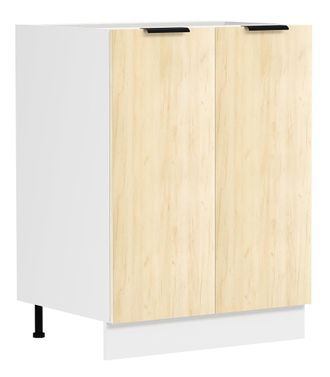 ebuy24 Gabinete De Cocina Vcm Dimensiones Aprox. Al. 82 X An. 60 X. T. 46 Cm Gabinete Con Dos Puertas Muebles De Cocina - Fasola (blanco / Roble De Miel)