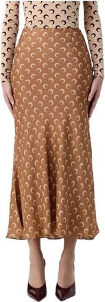 Marine Serre Mujer, Faldas, Marrón, Talla: M