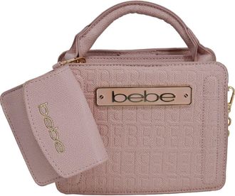 Bebe Thea Mini Satchel with Pouch in Powder Pink at Nordstrom Rack