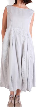 Rundholz Lightweight Midi Dress In Grey Pigment