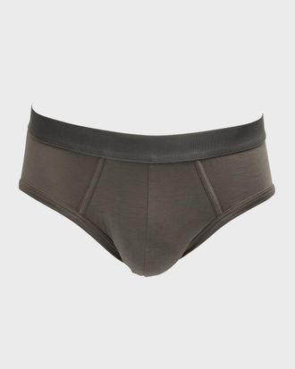 CDLP Men & apos;s Solid 3-Pack Y-Briefs
