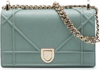 Dior Pre-owned Leather dior-bags - Dames - Vintage Schoudertas - Blauw - ONE Size - Vintage