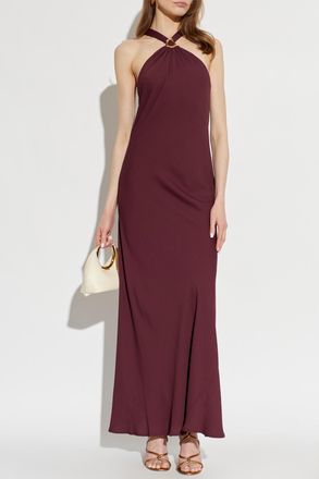 Forte_Forte Forte_forte Off-shoulder Dress, Womens, Burgundy