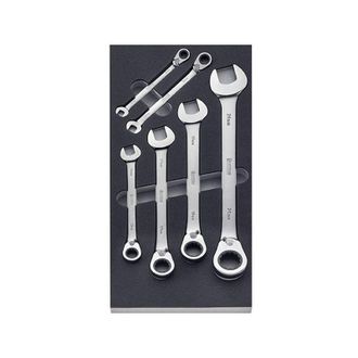 Forum M&oacute;dulo De Herramientas Llave De Tornillo, Tipo : Con Trinquete Anular, Reversible, Dimensiones 1/3