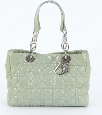 Dior Green Leather Shoulder Bag Tote Bag (Pre-Owned)
