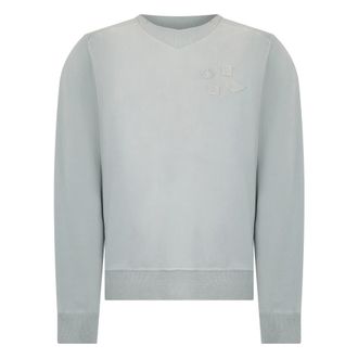 Diesel Sweatshirts, male, Gray, Size: XL Comfortable Sweatshirt with Round Neck