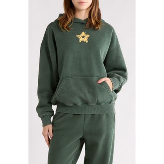 PacSun Star Graphic Hoodie in Forest Green at Nordstrom Rack, Size Xx-Small