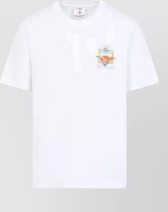 Casablanca tennis landscape t shirt floral court