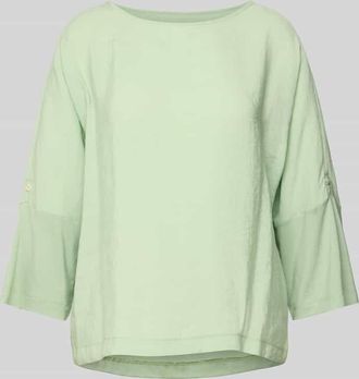 OPUS Relaxed Fit Blusenshirt mit 3/4-Arm Modell Sumana in Hellgruen, Gr&ouml;&szlig;e 36