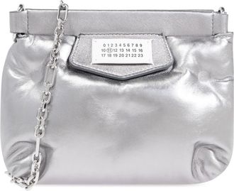 Maison Margiela Glam Slam Mini Schoudertas - unisex - Mini tas - Grijs - ONE Size - Leer - Tassen