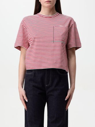 Brunello Cucinelli Gestreepte Korte Mouw Pocket T-shirt