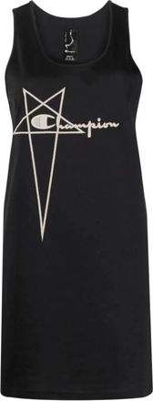 Rick Owens Zwarte Basketball Jurk - Dames - Korte kleedjes - Zwart - S - Katoen - Kleedjes