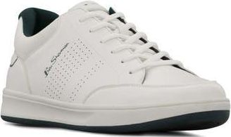 Ben Sherman Centre Perforated Sneaker in White/Hunter Green at Nordstrom Rack, Size 10.5