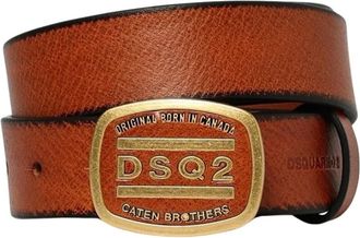 Dsquared2 Belts, unisex, Brown, Size: ONE SIZE Adjustable Buckle Fastening Belt Accessory
