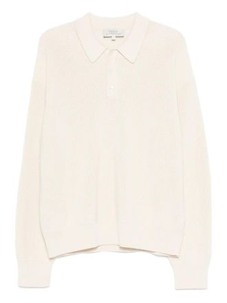 STUDIO NICHOLSON Poloshirt met knopen - Beige