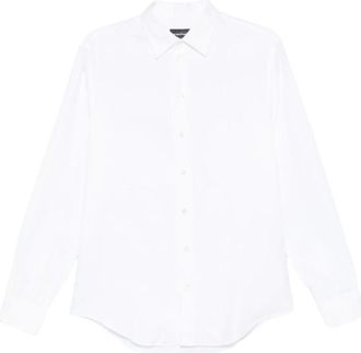Emporio Armani Formal Shirts, male, White, Size: 3XL Cotton Shirt