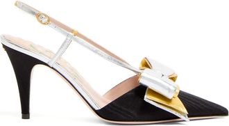 Valentino Garavani Pumps Bowow con cinturino posteriore 85mm - Nero