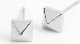 Marrin Costello Womens Melrose Stud Earrings In Silver