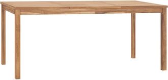 vidaXL Vidaxl - Mesa De Comedor De Jard&iacute;n Madera Maciza De Teca 180x90x77 Cm