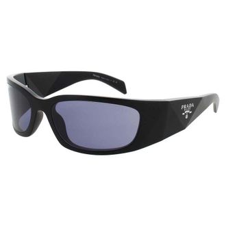 Prada Mens Black Rectangular Sunglasses PRA19S1BO40G