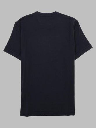 Giorgio Armani Viscose Crew-Neck T-Shirt - Blue