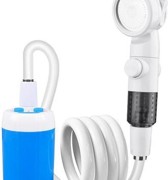 OEM Ducha El&eacute;ctrica Port&aacute;til Para Camping, 4000 Mah, Doble Modo De Rociado, Rociador De Agua Multifuncional Para Ba&ntilde;ar Mascotas, Lavar Coches, Senderismo,
