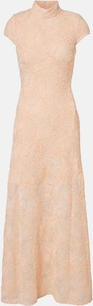 Rotate Abito lungo in tulle con ricamo floreale