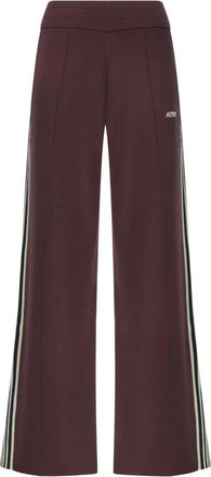 Autry Wide-Leg Trackbroek - Dames - Broeken - Rood - Maat: L Zijde