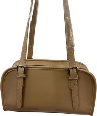 Generic Compatible For Womens Handbag Underarm Single Shoulder Bag Simple Stylish Trendy Versatile Polyester Lining PU Material(Khakis)