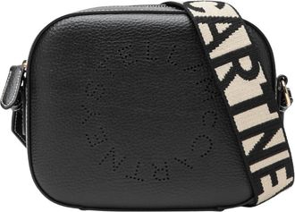 Stella McCartney Logo Camera Bag - Dames - Schoudertassen - Zwart - ONE Size - Leer - Tassen