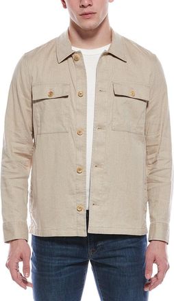 Faherty Movement Flex Linen-Blend Shirt Jacket