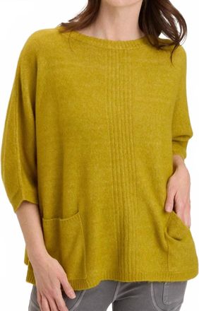 Xcvi Crewneck Poncho Sweater In Green