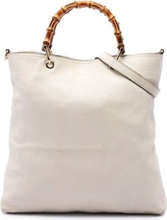 Gucci Pre-owned Gucci Tall Calfskin Bamboo Shopper Tote Ladies 3Y7419QYGV8YMSL8