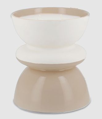 Côté Bougie Bougie Tamtam M Bicolore Écru, Basilic