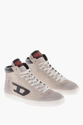 Diesel Leather High-Top Sneakers S-LEROJI With Monogram size 40,5