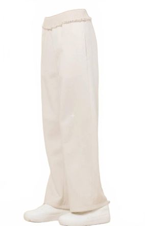Vintage Havana Fleece Pant With Rib In Beige