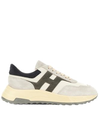 Hogan Suede and Smooth Material Sneakers with Chunky Sole