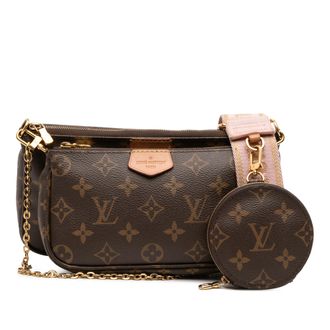 Louis Vuitton Pre-owned Womens Multi Pochette Accessories - Brown Textile - One Size