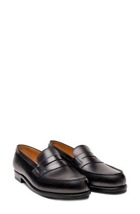 J.M. Weston 180 Penny Loafer in Black at Nordstrom, Size 10.5Us